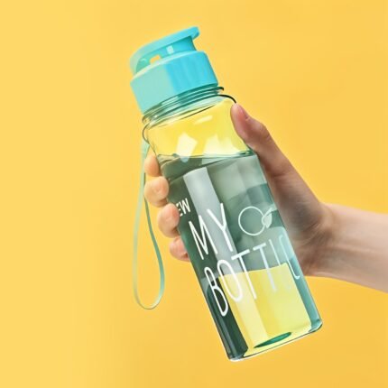 BPA-Free Plastic Sports Water Bottle 400 ML Leak-Proof, Lightweight Bottle for Gym, Travel Daily Use (1 Pc)