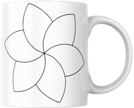 Mandala Printed Ceramic Mug | Coffee Mug | Tea Mug | Milk Mug | Designer Mug | 330 ml, Microwave & Dishwasher Safe | Mug for Kids | Mug for Friend, Birthday Gift