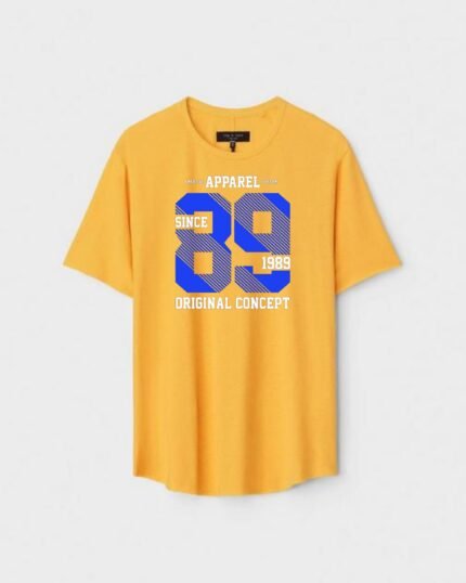 Unisex Designer Premium Quality Printed T-Shirt For Boys And Girls :: Cloth type : Cotton - Colour :: Yellow