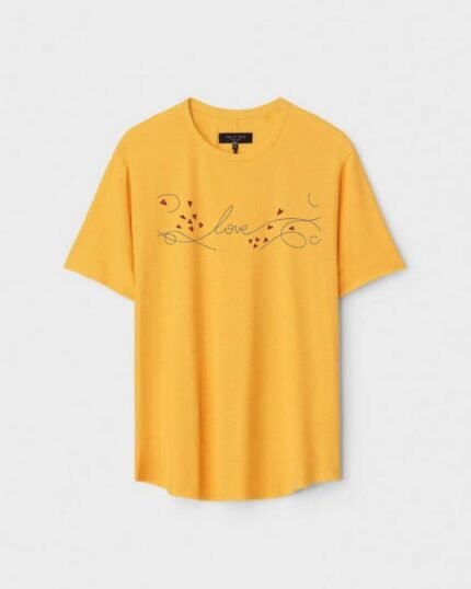 Unisex Designer Premium Quality Printed T-Shirt For Boys And Girls :: Cloth type : Cotton - Colour :: Yellow